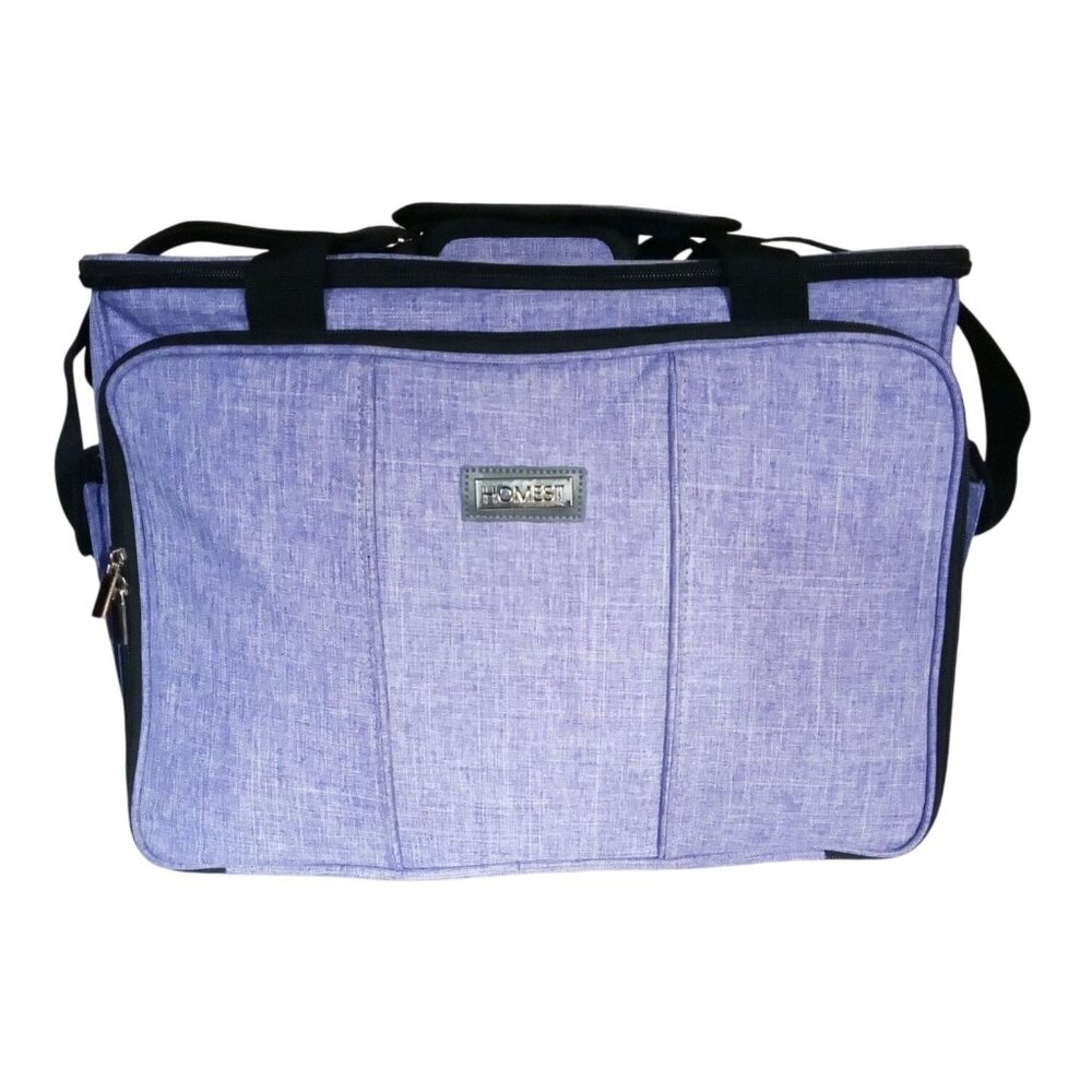 Homest Light Purple Carrying Case Multiple Compartment Adjust Strap Travel Offic - Picture 10 of 10